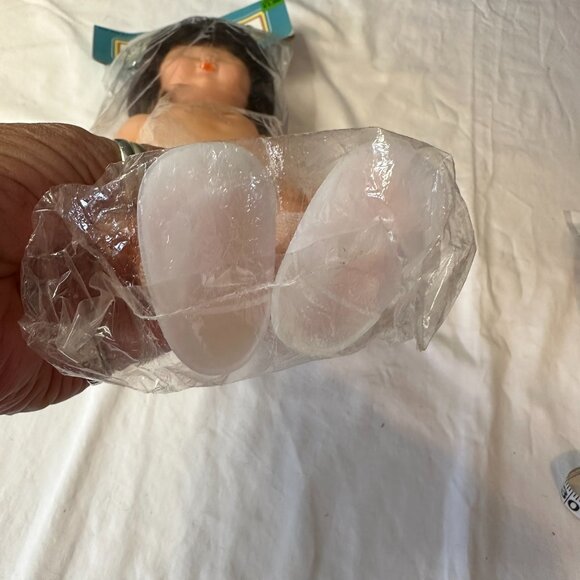 Create-a-Craft Angel Doll 13" – Brown, Sleepy Eyes Like #3049P Fibre-Craft - Picture 5 of 13